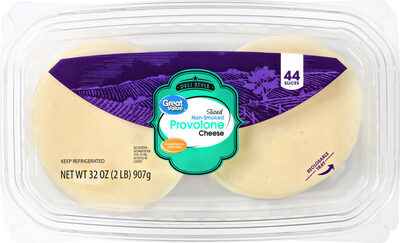 Not Smoked Provolone Deli Style Sliced Cheese, Not Smoked Provolone