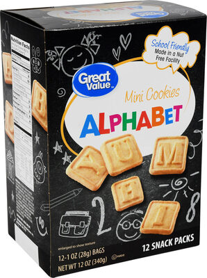 Alphabet Mini Cookies, Alphabet