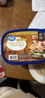 Rotisserie Seasoned Thin Sliced Chicken Breast, Rotisserie Seasoned