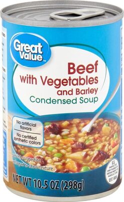 Beef With Vegetables And Barley Condensed Soup, Beef With Vegetables And Barley