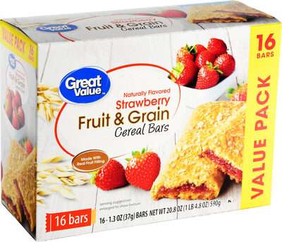 Strawberry Fruit & Grain Cereal Bars, Strawberry