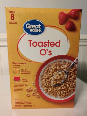 Toasted O's Toasted Oat Cereal, Toasted O's