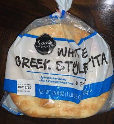 White Greek Style Pitas, White