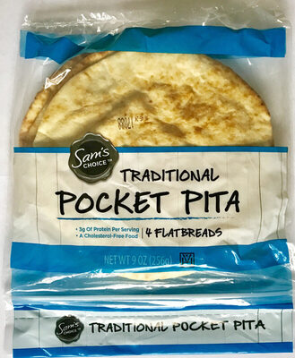 Traditional Pocket Pita Flatbreads, Traditional Pocket Pita