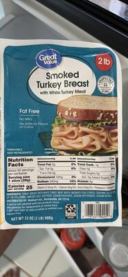 Smoked Turkey Breast With White Turkey Meat, Smoked