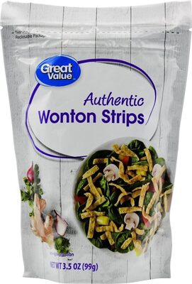 Authentic Wonton Strips Salad Topper, Authentic Wonton Strips