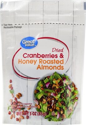 Sweetened Cranberries & Honey Roasted Almonds Dried Salad Topper, Sweetened Cranberries & Honey Roasted Almonds