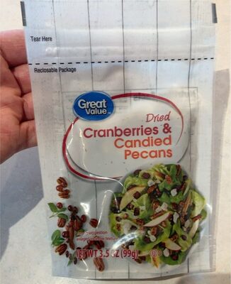 Sweetened Cranberries & Candied Pecans Dried Salad Topper, Sweetened Cranberries & Candied Pecans