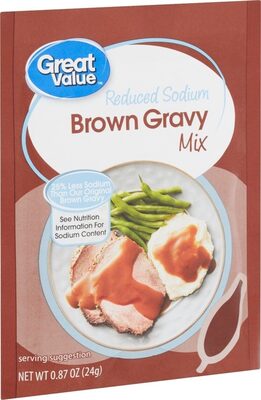 Brown Reduced Sodium Gravy Mix, Brown