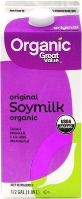 Great Value, Original Soymilk Organic