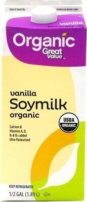 Vanilla Organic Soymilk, Vanilla