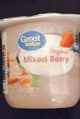 Mixed Berry Original Lowfat Yogurt, Mixed Berry