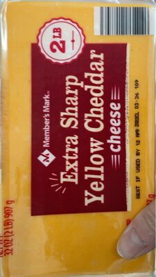 Extra Sharp Yellow Cheddar Cheese, Extra Sharp Yellow Cheddar