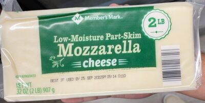 Low-Moisture Part-Skim Mozzarella Cheese, Mozzarella