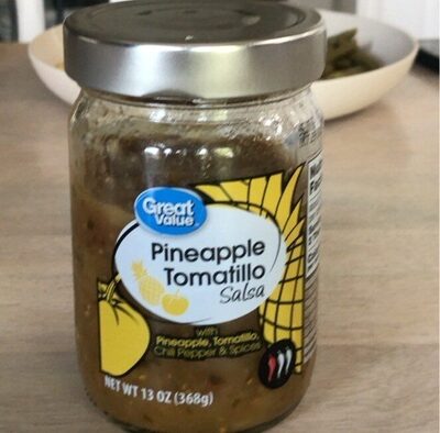 Pineapple Tomatillo Salsa With Pineapple, Tomatillo, Chili Pepper & Spices, Pineapple Tomatillo With Pineapple, Tomatillo, Chili Pepper & Spices