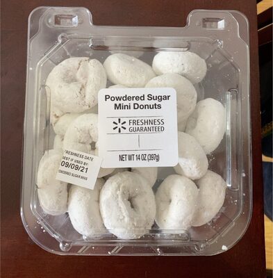 Powdered Sugar Mini Donuts, Powdered Sugar