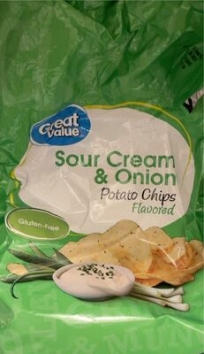 Sour Cream & Onion Potato Chips, Sour Cream & Onion