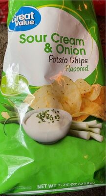 Sour Cream & Onion Potato Chips, Sour Cream & Onion