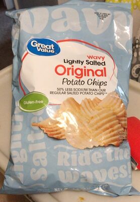 Lightly Salted Original Wavy Potato Chips, Lightly Salted Original