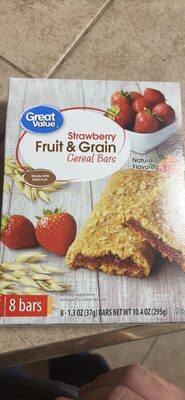 Strawberry Fruit & Grain Cereal Bars, Strawberry