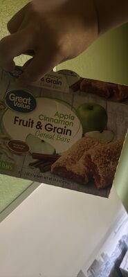 Apple Cinnamon Fruit & Grain Cereal Bars, Apple Cinnamon