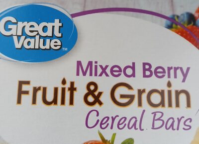 Mixed Berry Fruit & Grain Cereal Bars, Mixed Berry Fruit & Grain