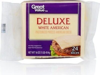 American Deluxe Pasteurized Process Cheese Slices, American