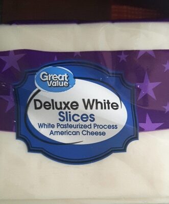 Deluxe White American Pasteurized Process Cheese Slices, Deluxe White American