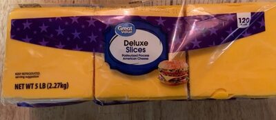Deluxe American Pasteurized Process Cheese Slices, Deluxe American