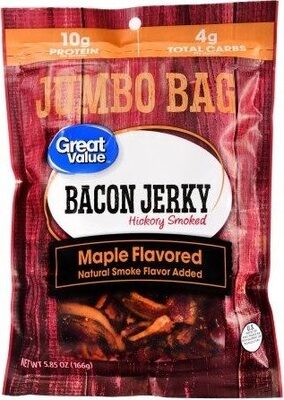 Maple Flavored Bacon Jerky, Maple