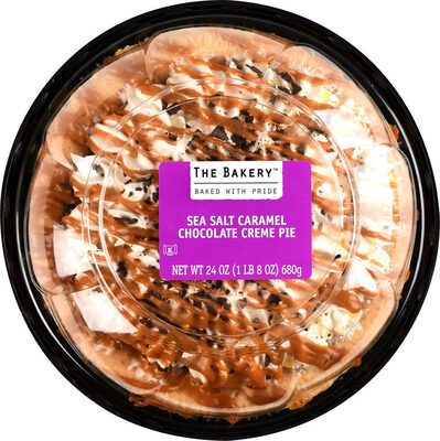 Sea Salt Caramel Chocolate Creme 8" Pie, Sea Salt Caramel Chocolate Creme