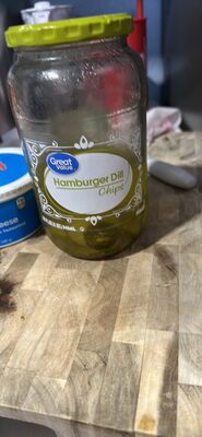 Hamburger Dill Chips Pickles, Hamburger Dill
