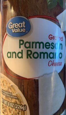 Parmesan And Romano Grated Cheese, Parmesan And Romano