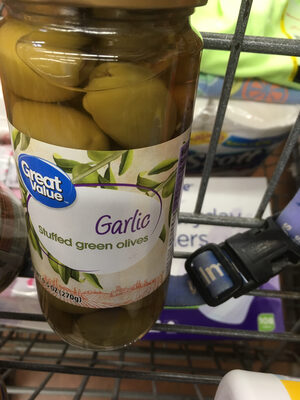 Garlic Stuffed Green Olives, Garlic