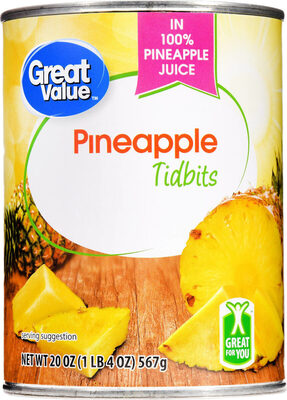 Pineapple Tidbits In Pineapple Juice, Pineapple Juice