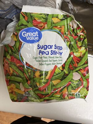 Sugar Snap Peas, Broccoli, Green Beans, Yellow Squash, Red Peppers, Carrots, Yellow Peppers, Water Chestnuts Stir-Fry, Sugar Snap Pea