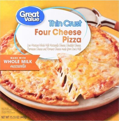 Four Cheese Thin Crust Pizza, Four Cheese