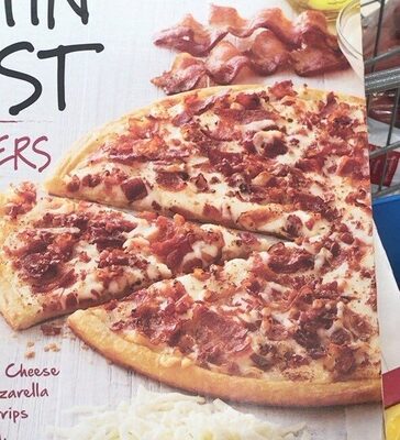 Bacon Lovers Double Bacon- Creamy Cheese Sauce, Whole Milk Mozzarella Cheese, Chopped Strips Of Smoked Bacon, And Crumbled Thin Crust Pizza, Bacon Lovers