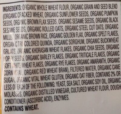Multi-Grain & Seeds Organic Thin-Sliced Bread, Multi-Grain & Seeds
