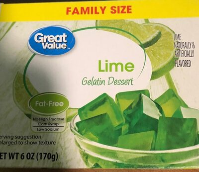 Lime Gelatin Dessert, Lime