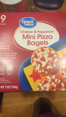Cheese & Pepperoni Mini Pizza Bagels, Cheese & Pepperoni