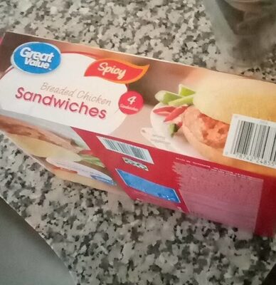 Spicy Breaded Chicken Breast Fillet With Rib Meat On A Corn Dusted Bun Sandwiches, Spicy Breaded Chicken