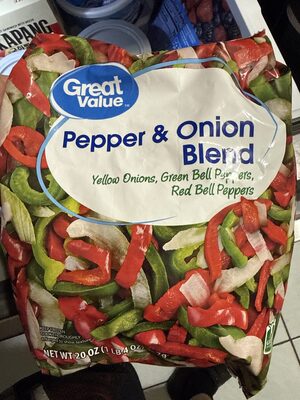 Pepper & Onion Blend Green Bell Peppers, Red Bell Peppers, Yellow Onions, Pepper & Onion Blend