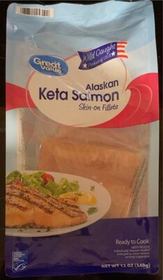 Alaskan Wild Caught Keta Salmon Skin-On Fillets, Alaskan