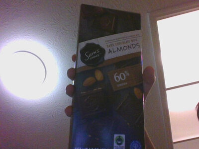 60% Cocoa Dark Chocolate With Almonds, Almonds