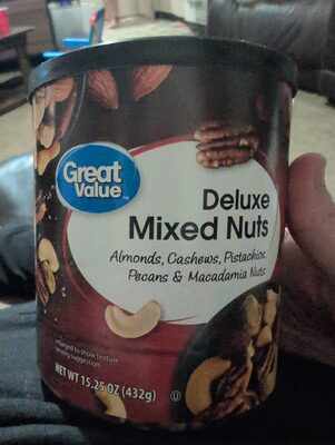 Deluxe Almonds, Cashews, Pistachios, Pecans & Macadamia Mixed Nuts, Deluxe