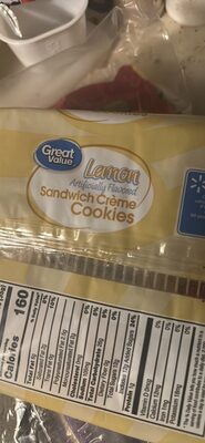 Lemon Sandwich Creme Cookies, Lemon