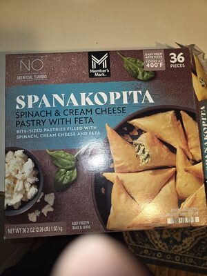Spinach & Cream Cheese Pastry With Feta Spanakopita, Spinach & Cream Cheese Pastry With Feta