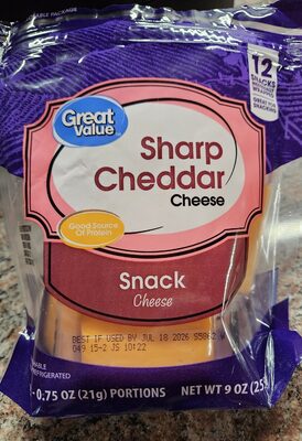 Sharp Cheddar Snack Cheese, Sharp Cheddar