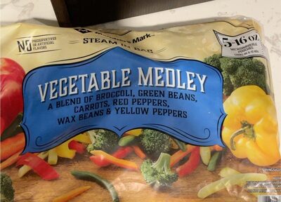 Vegetable Medley A Blend Of Broccoli, Green Beans, Carrots, Red Peppers, Wax Beans & Yellow Peppers, Vegetable Medley